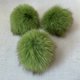 thumbnail image 1 of Xiao Hua Accesorios de decoración, accesorios de pompones, colgantes - Bolas de pompones, pompones para manualidades, bolas de pompones, pompones a granel, 9 cm de diámetro, 15 unidades, verde, 1 of 1