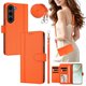 thumbnail image 2 of Funda Cartera para Samsung Galaxy S23 con Bolsillo para Billetes, Naranja, 2 of 6