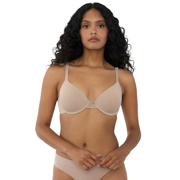 Sostén Mujer Básico Color Beige Copa C Corona