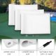 thumbnail image 3 of Bandera de golf KINGTOP, nailon 420D, blanco liso, 20 x 15 cm, paquete de 3, 3 of 7