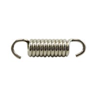 Ioensy - Accesorio De Resorte De Tubo De Escape De Motocicleta 304 Acero Inoxidable 43Mm Argent Straight