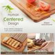 thumbnail image 3 of Astercook DeepCarbonized Bamboo Cutting Boards for Kitchen, 3 of 3