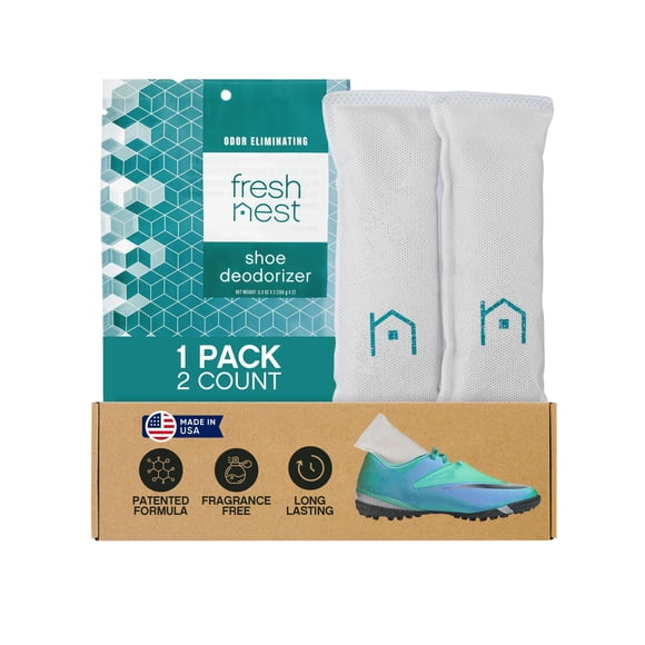 Desodorante para Zapatos Fresh Nest Paquete de 1 con 2 Bolsitas de Zeolitas