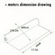 thumbnail image 4 of 1 Roll 17.72in*236.22in Self-Adhesive PVC Wallpaper Moisture-proof Wallpaper Self-adhesive Ceiling Wall Stickers Ceiling Blue Sky White Cloud Stickers Living Room Window Background Wall Renovation De, 4 of 4