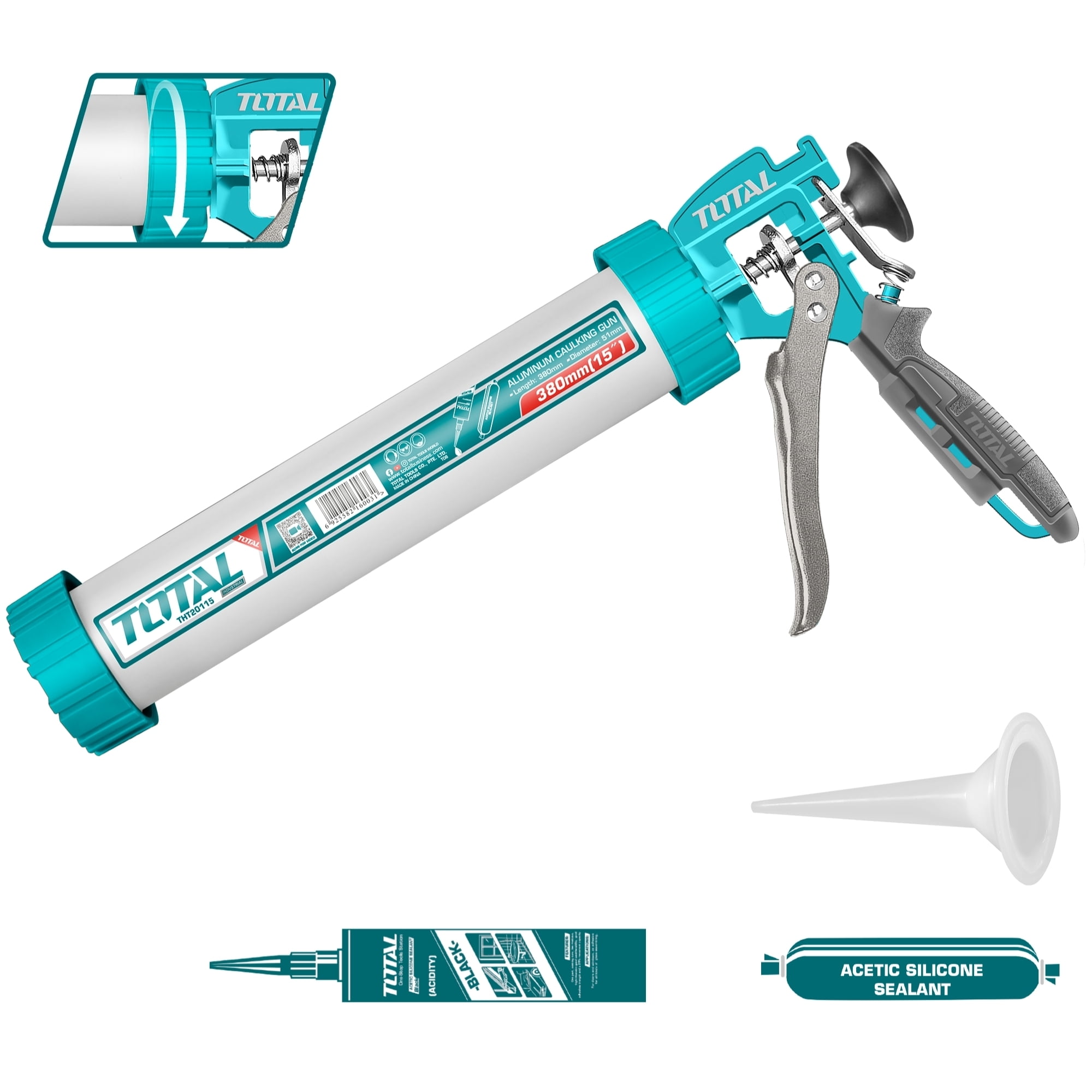 Aplicador Para Silicona 15" Aluminio Total