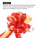 thumbnail image 4 of Uxcell 10 piezas de lazo grande de 7" para envolver regalos de coche, cinta para lazos de boda, Navidad, rojo/blanco amarillo, rojo, 4 of 6