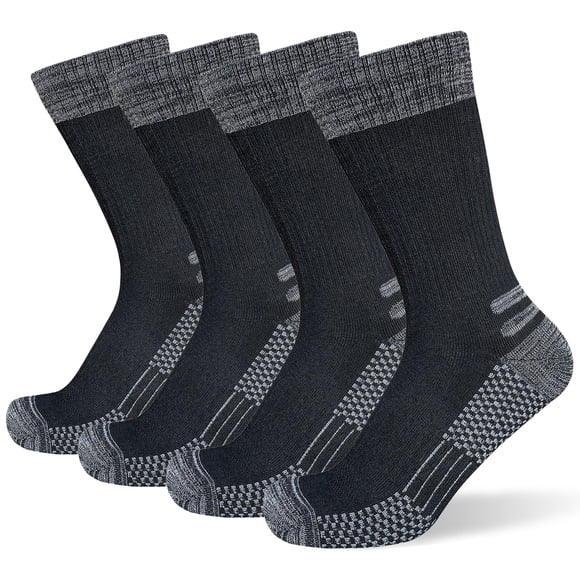 Calcetines para botas de trabajo, suaskk, acolchados, gruesos, para hombre, 4 pares
