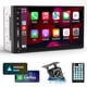 thumbnail image 1 of Ventilador estéreo para coche, doble DIN, con Apple CarPlay y Android Auto, 1 of 6