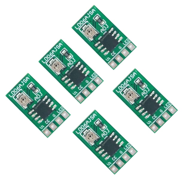 Piezas de Controlador LED de Corriente Ajustable DC 3,3 V 3,7 V 5V Controlador LED 30-1500MA Módulo Ajustable de Corriente Constante 18650, C