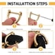 thumbnail image 3 of Llavero Auto Metal Dorado Giratorio 360° Strass Herradura, 3 of 3