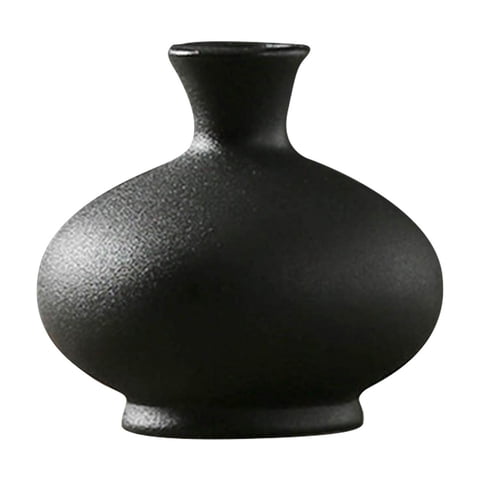 Bothyi - Jarrón De Cerámica, Accesorio Floral, Pequeño Jarrón Artístico Para Dormitorio, Estilo Rústico, Estante E