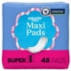 thumbnail image 1 of Toallas Femeninas Equate Maxi Super Sin Fragancia 48un, 1 of 3