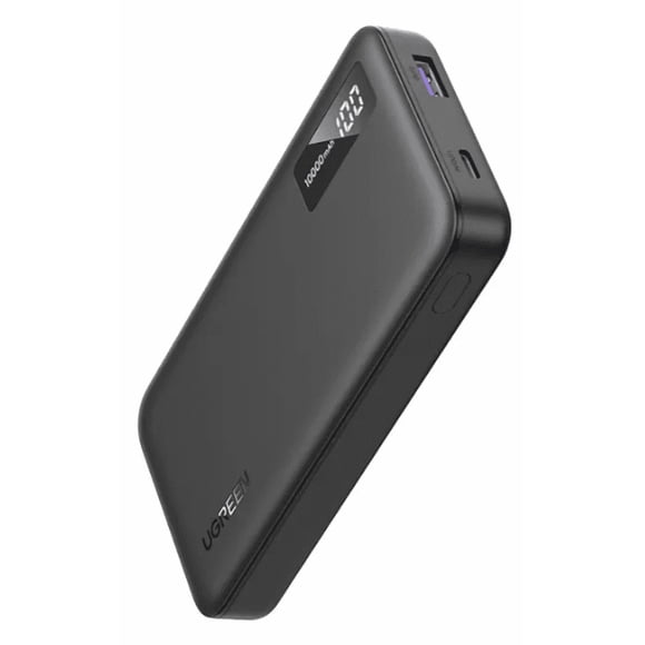 Banco de energía de carga rápida Ugreen Pd3 de 10000 mAh. Color: negro