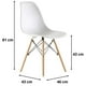 thumbnail image 5 of Juego De Comedor eames Redondo 4 sillas Negro-Blanco 80 cm, 5 of 6
