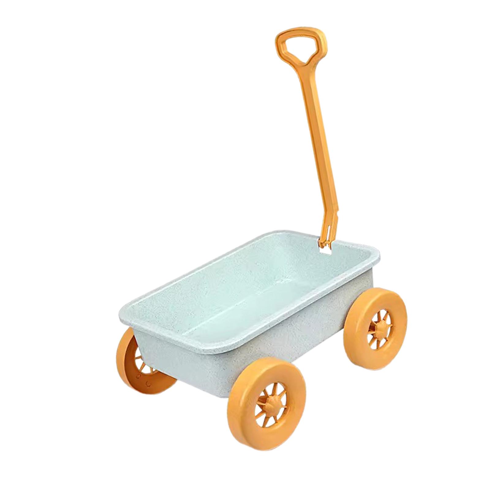 Magideal - Carro De Juguete Para Niños, Juego De Simulación, Vehículo De Juguete Para Exteriores, Carrito De Empujar Y Tirar, Juego De Arena, Juguete Educativo Con Material Resistente, Adecuado Azul
