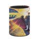 thumbnail image 3 of Los Thornberrys-theme Cylinder Pen Holder Pencil Organizer with Flannel Lining PVC Leather Material Cardboard Base for study work 10*8CM, 3 of 6