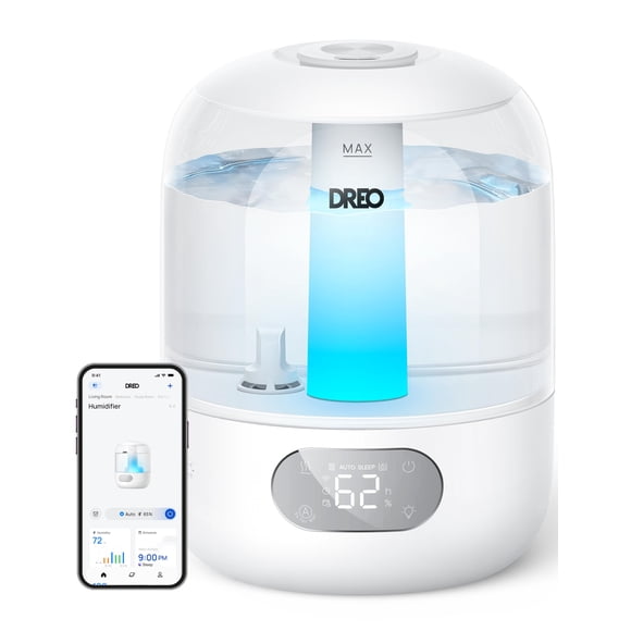 Humidificador Dreo para dormitorio Cool Mist ultrasónico con tanque de 3 litros