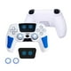 thumbnail image 1 of Compatible con PS5 Controller Silicone Handle Cover with Touchpad Sticker Anti-Slip Sweat-Proof Protective Grip-Blanco Azul, 1 of 6
