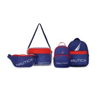 Pack Nautica Mochila Parvus Y Orión + Banano Kappa + Bolso Perseo Azul