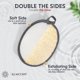 thumbnail image 4 of Esponja de Lufa ALMOONI para Hombres, Gris, Pack de 2, 4 of 7