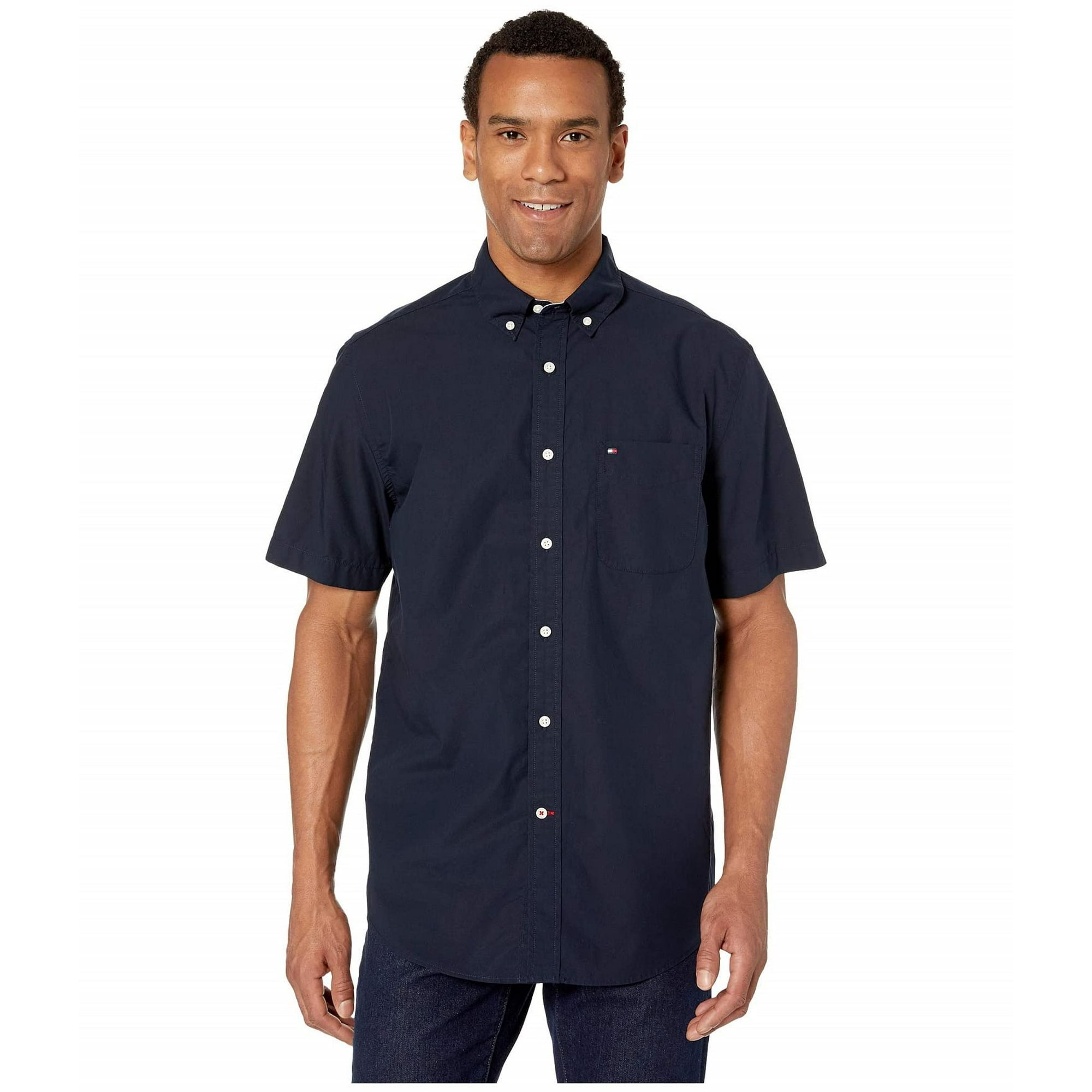Camisa Tommy Hilfiger Maxwell Para Hombre Grande Y Alto, Talla L