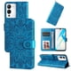 thumbnail image 4 of Funda tipo cartera FOXDOCK para Infinix Note 12 , diseño girasol en relieve, cuero PU, cierre magnético, soporte y tarjetero, 4 of 5