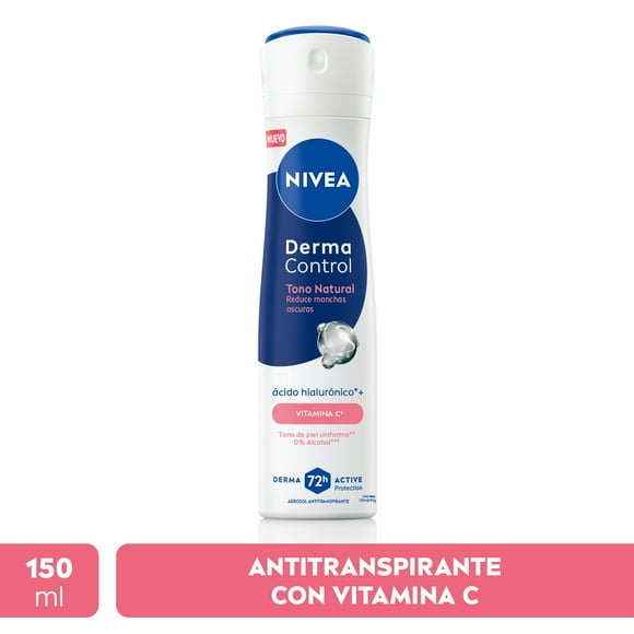 Desodorante Spray Nivea Derma Control Tono Natural Mujer, 150 ml