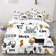 thumbnail image 1 of Trucks Kids Tractor 303 Quilt Duvet Cover Set Pillowcase Bedding3-Piece Bedding Set, 1 of 5