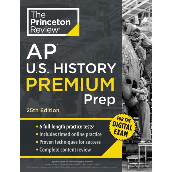 Libro Princeton Review AP Historia de EE. UU. 25ª Edición