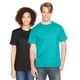 thumbnail image 2 of Camiseta Hanes Beefy-T de manga corta para adulto, color verde azulado, para hombre, 2 of 2