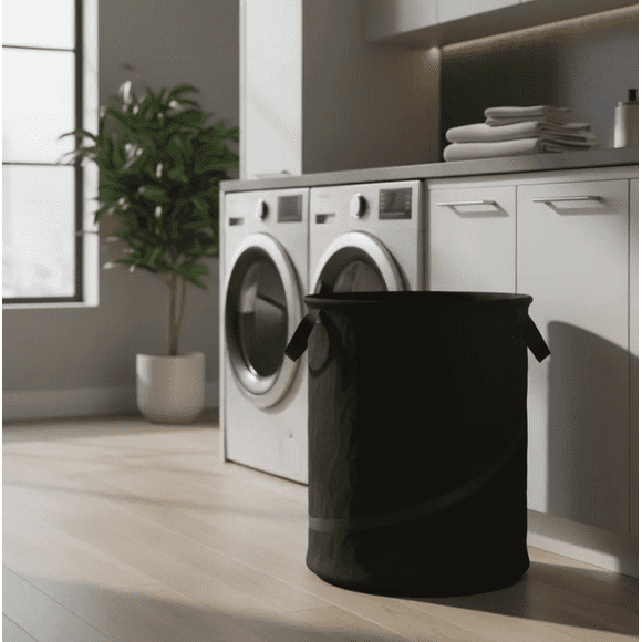 Canasto para ropa Plegable Negro
