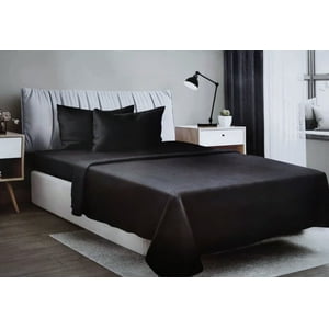 Bj Hogar - Sabana Polar 2 Plazas Color Negro