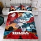 thumbnail image 4 of Hilda Conjunto de sábanas temático, trío de piezas, cómodo y amigable con la piel, diseño único, regalo de decoración para el hogar para familiares, amigos y fans,135cm *200cm, 4 of 6