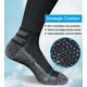 thumbnail image 2 of Calcetines para botas de trabajo, suaskk, acolchados, gruesos, para hombre, 4 pares, 2 of 7