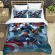 thumbnail image 1 of Marvel Avengers Captain America Duvet Cover Bedding Set 3D Printed Bedding Sets Kids Bedroom Bedding Sets Teen Gifts Full Size Bed Sheets, 1 of 5