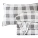 thumbnail image 1 of Juego de sábanas Elegant Comfort de franela de terciopelo, color gris búfalo, 1 of 9