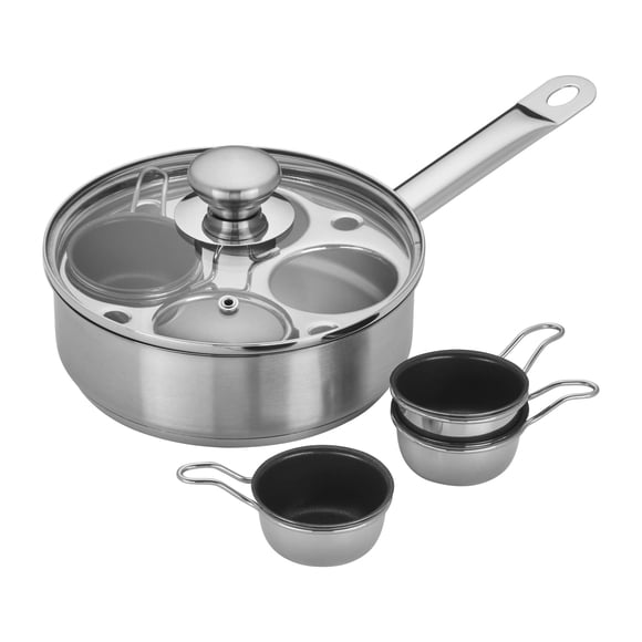 Set para Escalfar Huevos Demeyere Resto Acero Inoxidable 4 Tazas