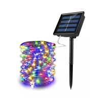 Importclick - Guirnalda Led Solar Hada 10 Metros 6V Multicolor