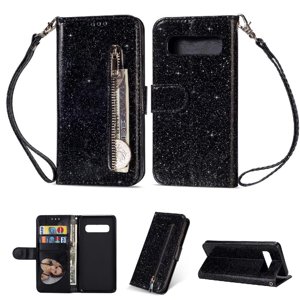 Funda Para Foxdock Elegante Funda Samsung Galaxy S10 Lite Glitter Con Cremallera-Ideal Para El Uso Diario