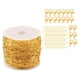 thumbnail image 1 of Cadena De Clip De Papel Dorado Cadenas De Cable De Latón Para La Fabricación De Joyas De Collar De Bricolaje, 1 of 5