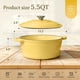 thumbnail image 5 of Libro de cocina Dutch Oven Overmont de hierro fundido esmaltado de 5.5 litros con tapa, 5 of 8