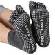 thumbnail image 1 of Par De Calcetines De Yoga Con Dedos Gris, 1 of 2