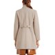 thumbnail image 3 of INSPIRE CHIC Abrigo de Mujer de Doble Botonadura con Cuello Alto, Manga Larga, Largo Midi, Beige XS, 3 of 6