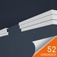 thumbnail image 1 of Cornisa E45 60 x 25mm x 2mt xPS Caja 52 unidades, 1 of 3