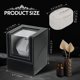 thumbnail image 3 of Caja giradora para relojes automáticos MYFULLY modelo único, cuero negro, motor silencioso, 3 of 6