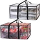 thumbnail image 1 of Bolsas de mudanza o bolsa de almacenamiento - Correas de mochila, cremalleras y manijas - Bolsas de embalaje pesadas para mudarse, dormitorio universitario (tamaño pequeño transparente, paqu, 1 of 3