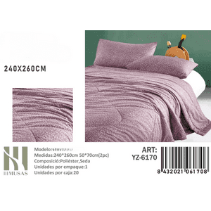 Mundo Shopping - Plumon Con Diseño Lila King Imusa 260X240Cm