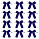 thumbnail image 5 of 12 Lazos De Terciopelo Para árbol De Navidad, Lazos Para Puerta De Entrada, Color Azul, 5 of 5