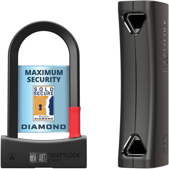 Candado U para bicicleta Seatylock Mason de 18 cm, resistente y antirrobo