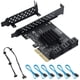 thumbnail image 1 of Tarjeta de expansión BEYIMEI PCIe 4X a 6 SATA 6Gbps con cables, 1 of 7